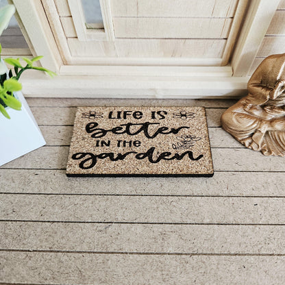 Cork Doormat 9 Designs To Choose From – alternate view 11 | 1:12 scale dolls house miniature