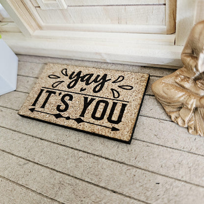 Cork Doormat 9 Designs To Choose From – alternate view 16 | 1:12 scale dolls house miniature
