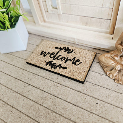 Cork Doormat 9 Designs To Choose From – alternate view 10 | 1:12 scale dolls house miniature