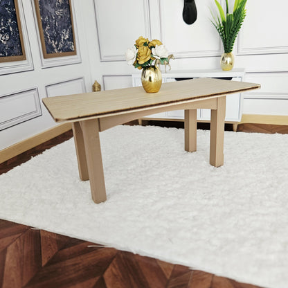 Modern Dining Table – alternate view 6 | 1:12 scale dolls house miniature