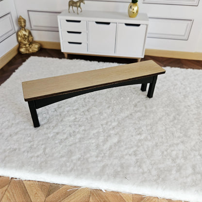 Modern 145 mm Slatted Bench – alternate view 8 | 1:12 scale dolls house miniature