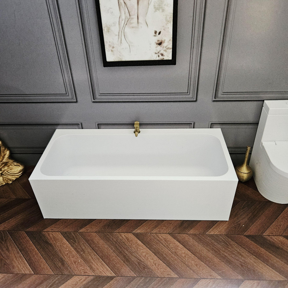 Modern Bath with Chrome Tap – alternate view 5 | 1:12 scale dolls house miniature