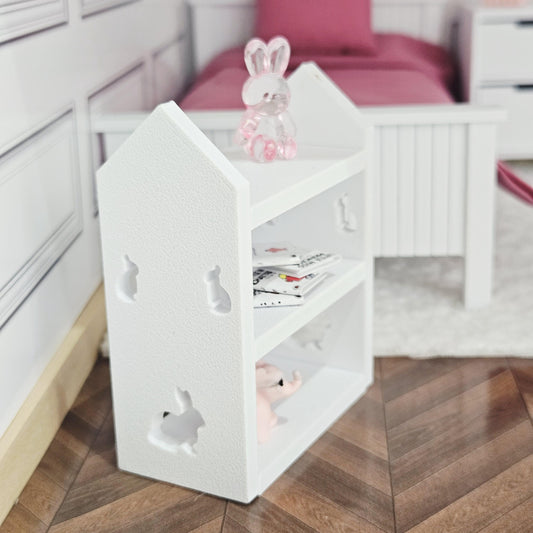 Rabbit Bookcase | 1:12 scale dolls house miniature
