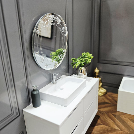 Porthole Mirror – alternate view 2 | 1:12 scale dolls house miniature