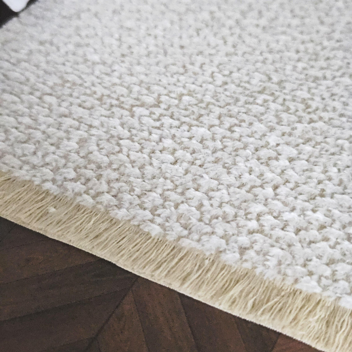 Dolls House Light Beige Rug | Miniature Carpet | Neutral Floor Decor | 1:12 Scale
