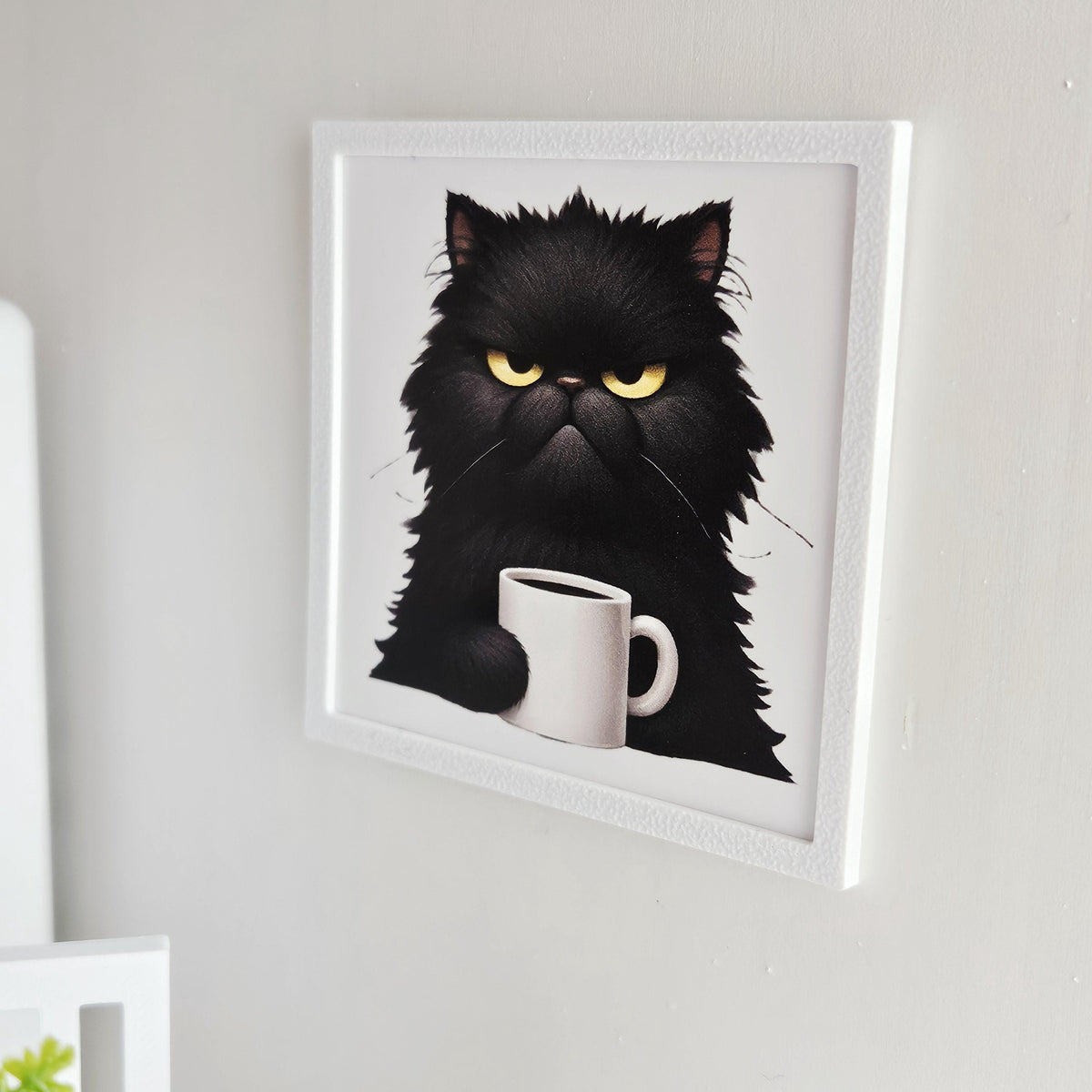 Dolls House Cat Print | Miniature Framed Wall Art