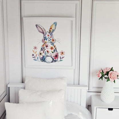 Floral Bunny Print – alternate view 5 | 1:12 scale dolls house miniature