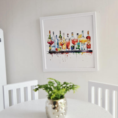 Bar Drinks Print – alternate view 3 | 1:12 scale dolls house miniature