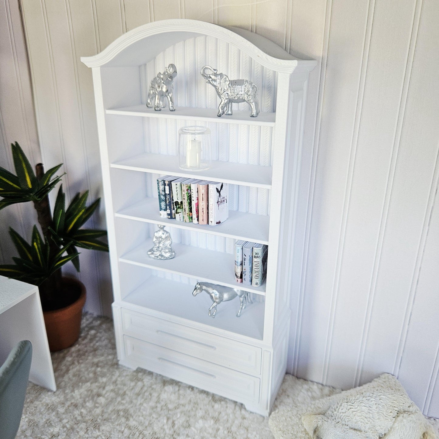 Dolls House Modern Bookcase, 12th Scale, Miniature