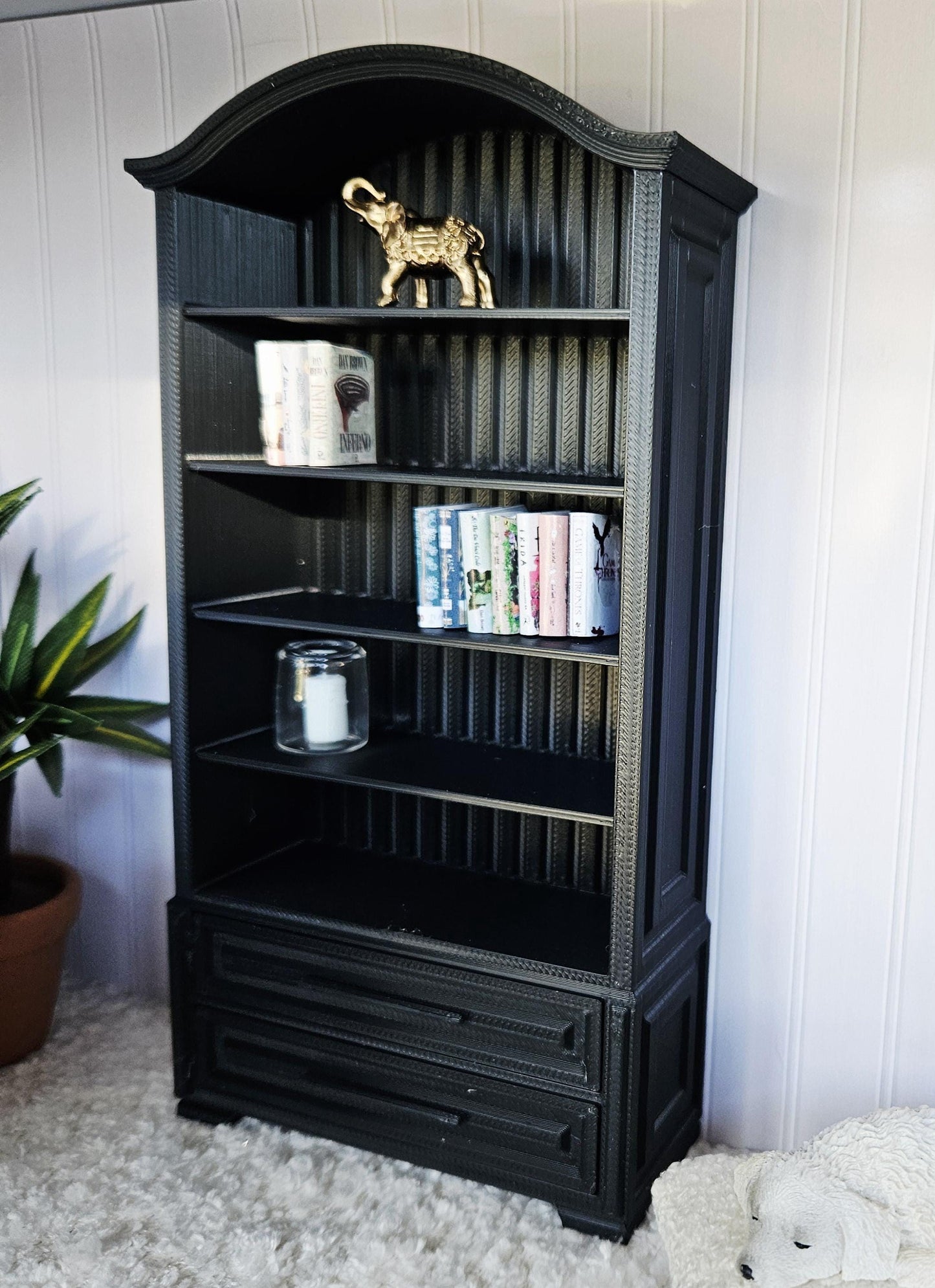 Dolls House Modern Bookcase, 12th Scale, Miniature