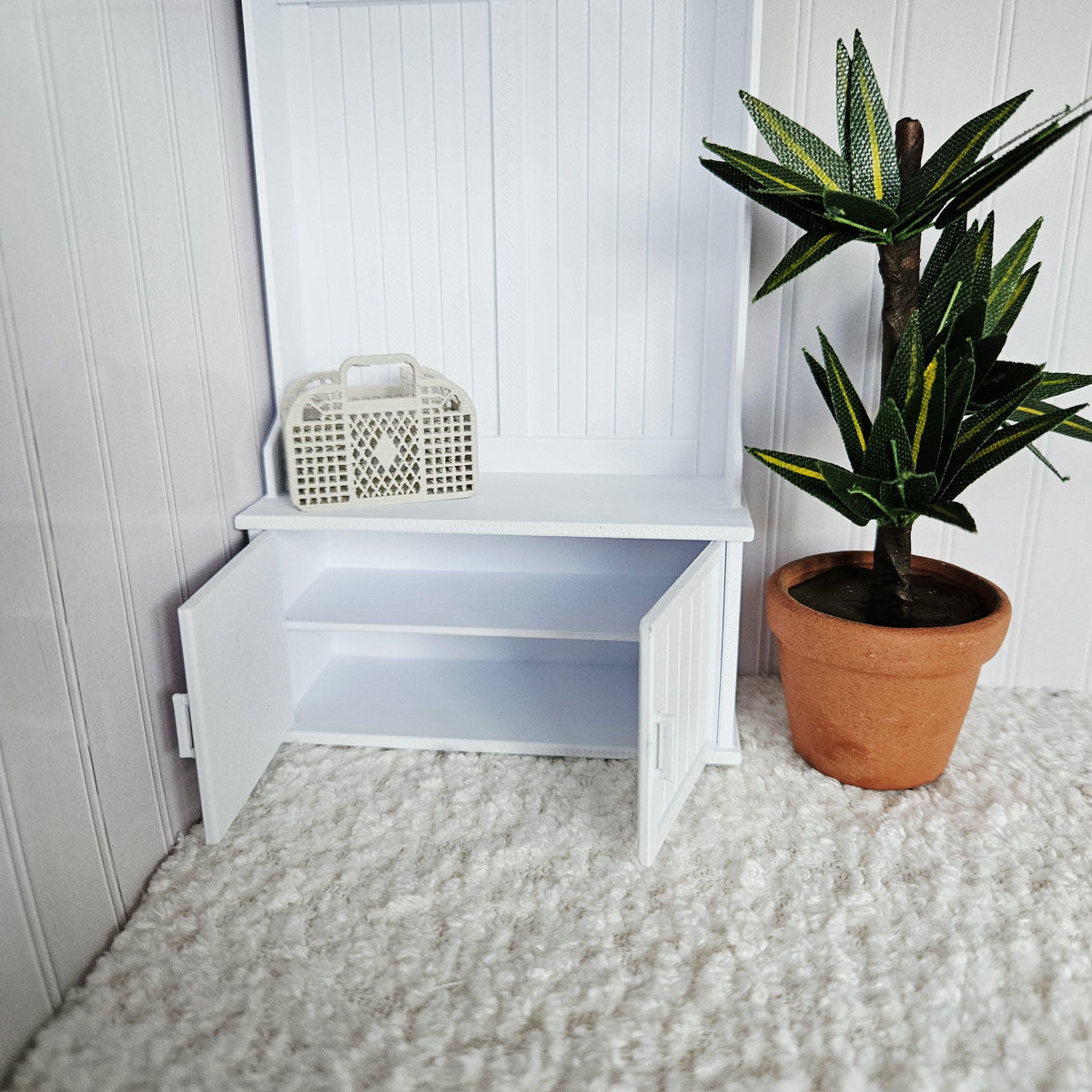 Hallway Storage Unit with Baskets – alternate view 15 | 1:12 scale dolls house miniature