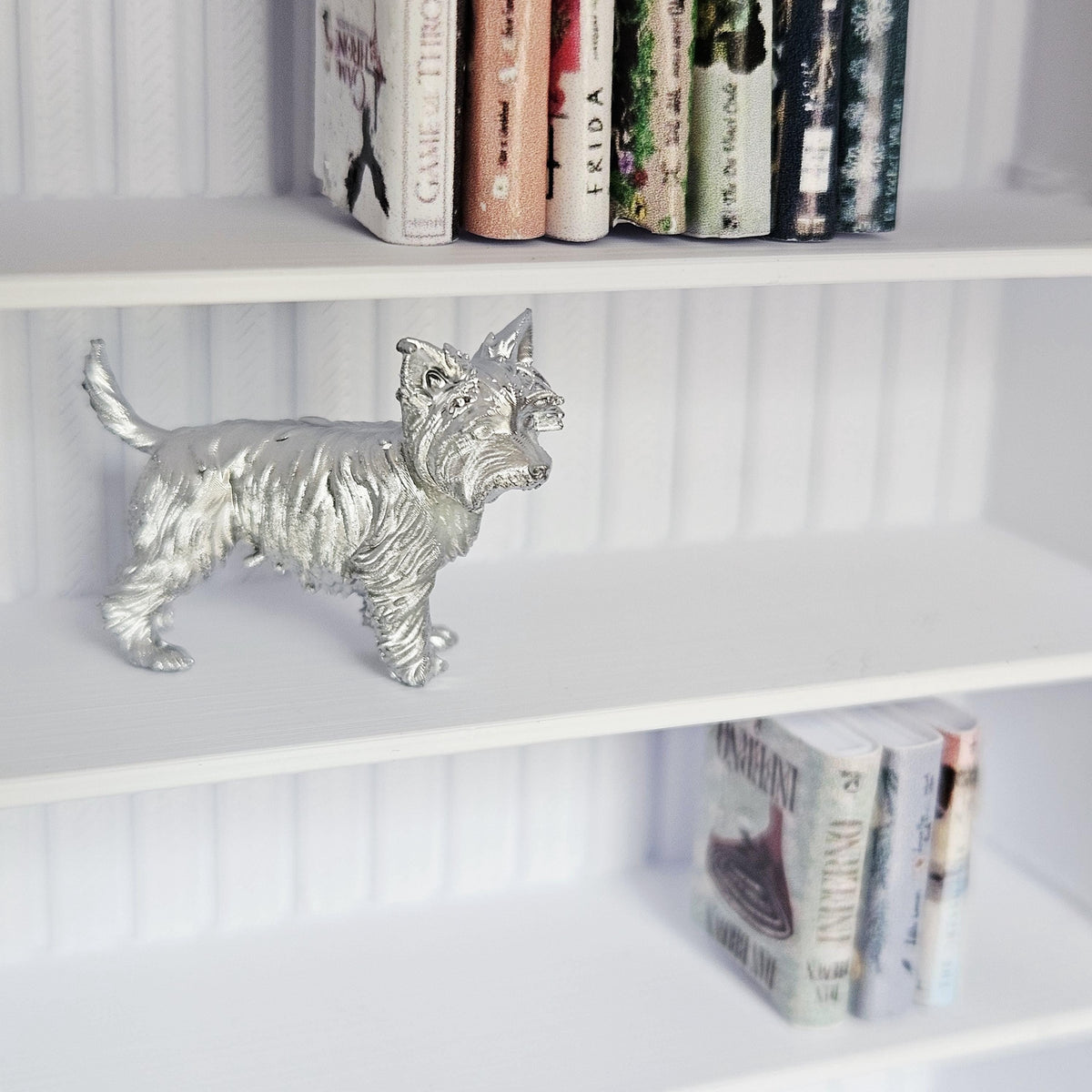 Dolls House Yorkshire Terrier Dog | Miniature Yorkie Ornament | Pet Decor | 1:12 Scale