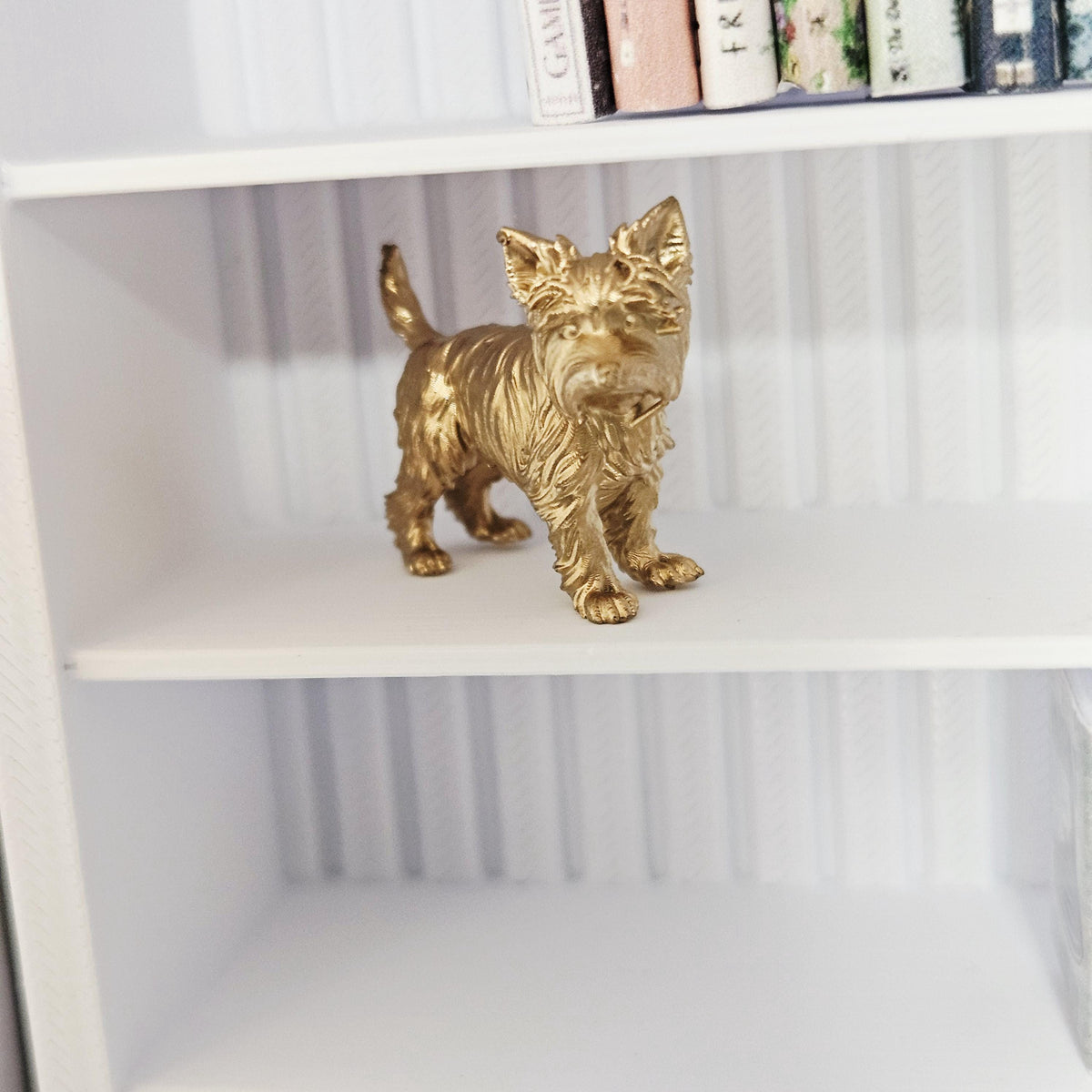 Dolls House Yorkshire Terrier Dog | Miniature Yorkie Ornament | Pet Decor | 1:12 Scale
