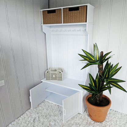 Hallway Storage Unit with Baskets – alternate view 16 | 1:12 scale dolls house miniature