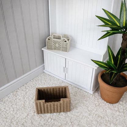 Hallway Storage Unit with Baskets – alternate view 7 | 1:12 scale dolls house miniature