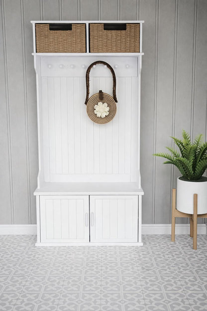 Hallway Storage Unit with Baskets – alternate view 2 | 1:12 scale dolls house miniature