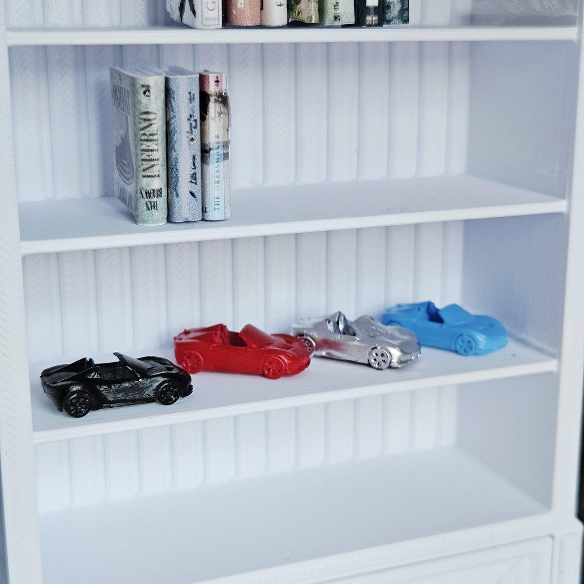 Dolls House Sports Car Ornament | Miniature Car Decor | Shelf & Display Accessory | 1:12 Scale
