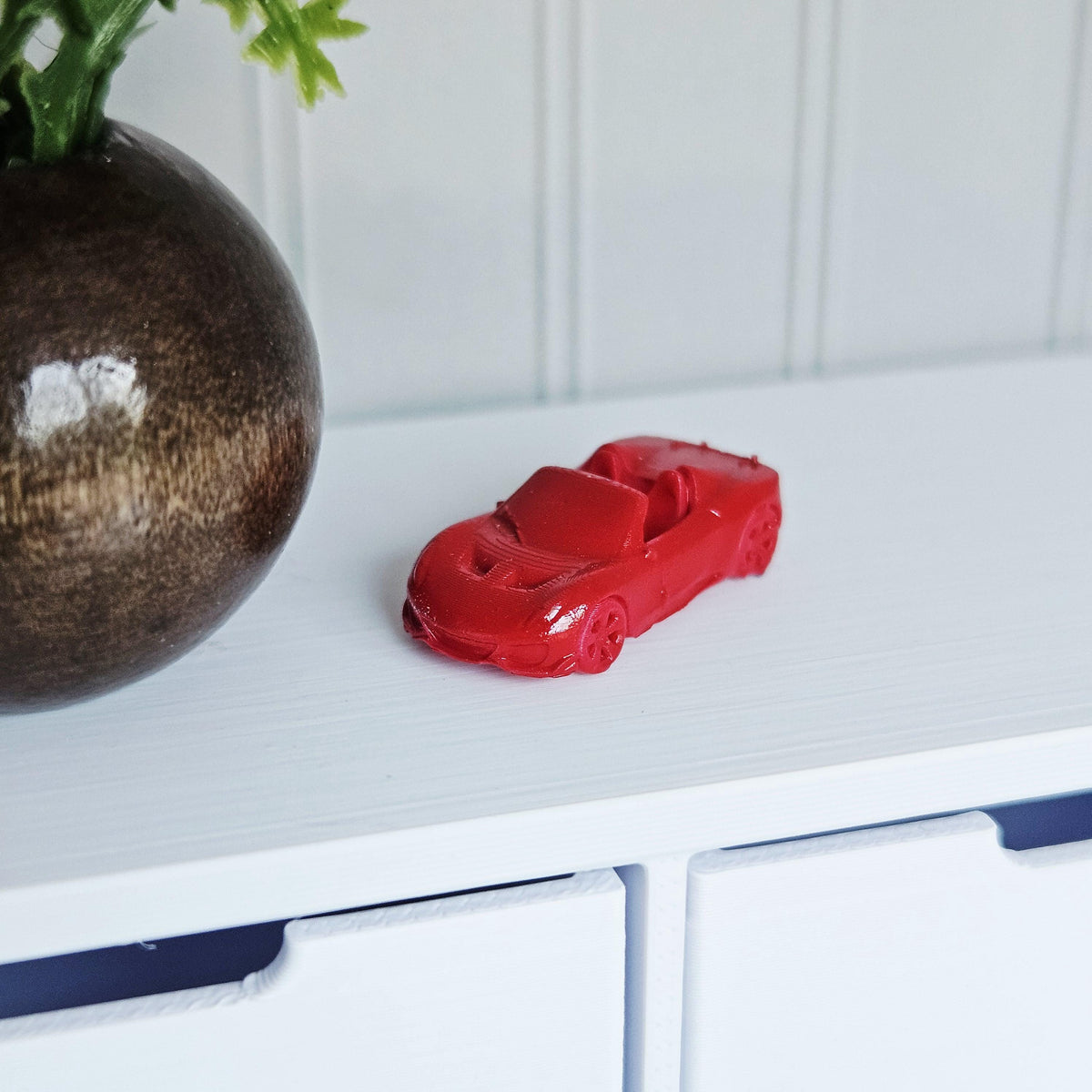 Dolls House Sports Car Ornament | Miniature Car Decor | Shelf & Display Accessory | 1:12 Scale