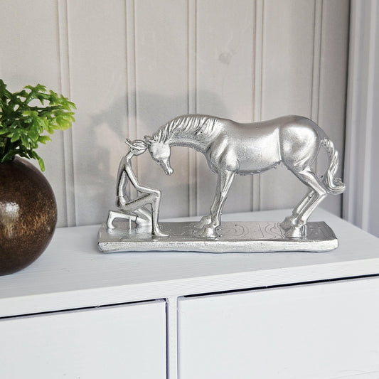 Dolls House Horse Ornament | Groomed Horse Figure | Hand-Painted Resin | 1:12 Scale
