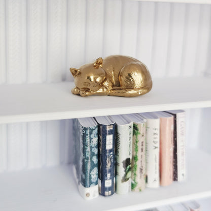 Metallic Cat Ornament – alternate view 4 | 1:12 scale dolls house miniature