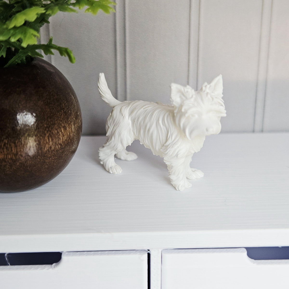 Dolls House Yorkshire Terrier Dog | Miniature Yorkie Ornament | Pet Decor | 1:12 Scale