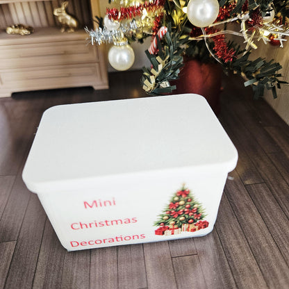 Mini Christmas Decorations Box – alternate view 3 | 1:12 scale dolls house miniature