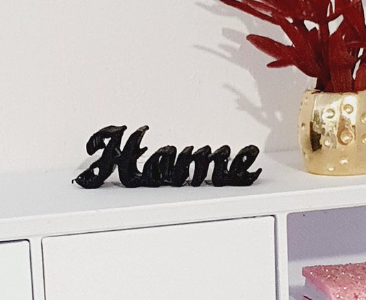 Freestanding HOME Sign | 1:12 scale dolls house miniature