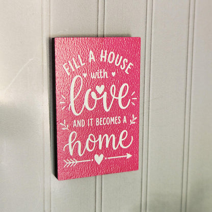 Fill a House with Love Sign | 1:12 scale dolls house miniature
