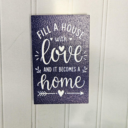 Fill a House with Love Sign – alternate view 5 | 1:12 scale dolls house miniature