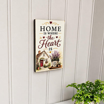 Home Is Where the Heart Is Sign | 1:12 scale dolls house miniature