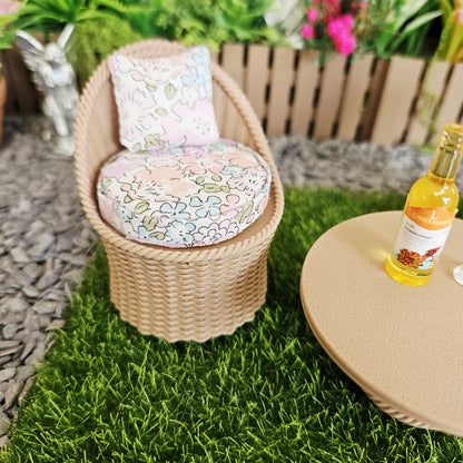 Wood-Effect Garden Chair Set – alternate view 12 | 1:12 scale dolls house miniature