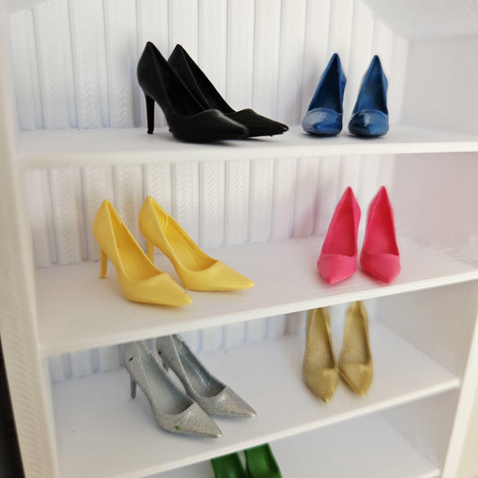 Dolls House High Heel Shoes | Choice of Colours | Miniature Ladies Heels