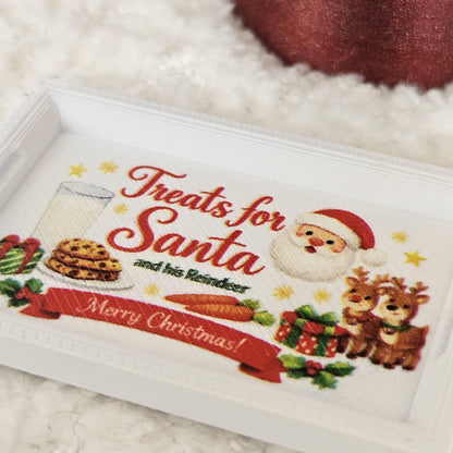 White Christmas Santa Tray – alternate view 8 | 1:12 scale dolls house miniature