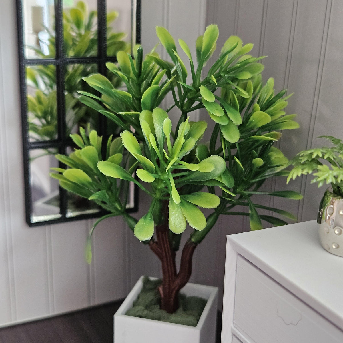 Dolls House Indoor Tree | Modern Potted Plant Decor | Large Miniature Houseplant | 1:12 Scale | 70–120mm