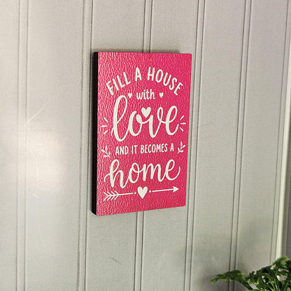 Fill a House with Love Sign – alternate view 3 | 1:12 scale dolls house miniature