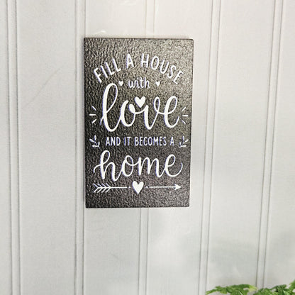 Fill a House with Love Sign – alternate view 9 | 1:12 scale dolls house miniature