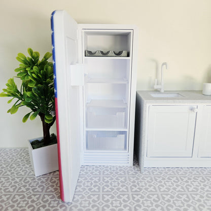 Union Jack SMEG-Style Fridge – alternate view 8 | 1:12 scale dolls house miniature