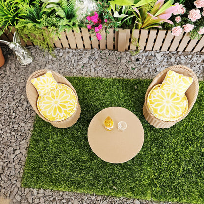 Wood-Effect Garden Chair Set – alternate view 5 | 1:12 scale dolls house miniature