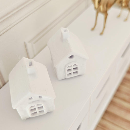 Miniature Houses Set of 2 – alternate view 2 | 1:12 scale dolls house miniature