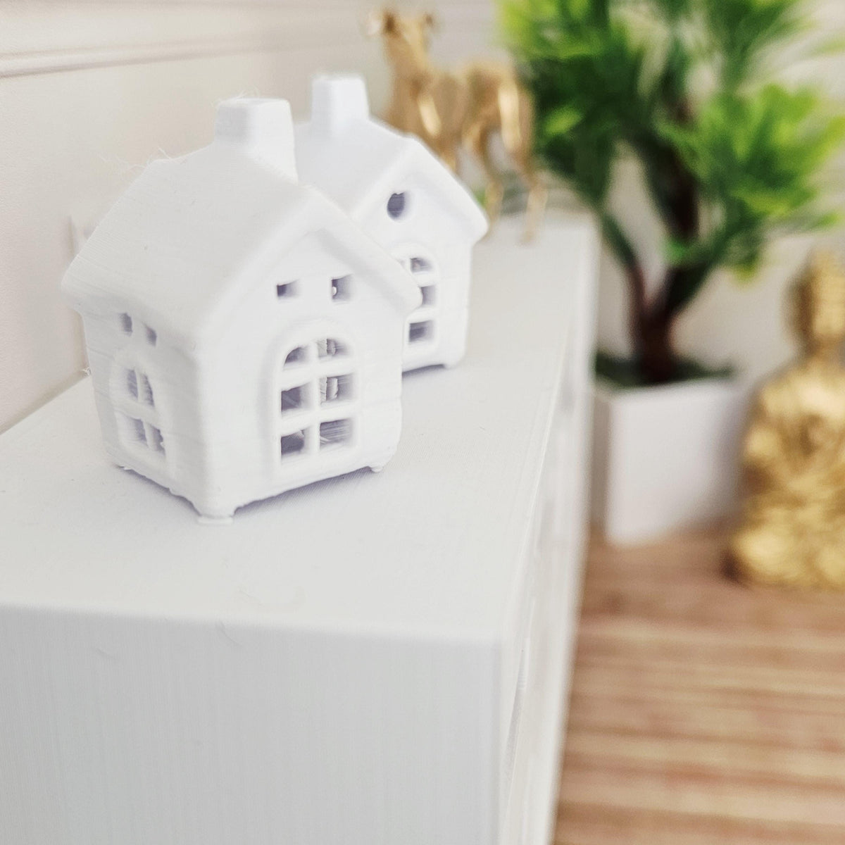Decorative House Ornaments | Set of 2