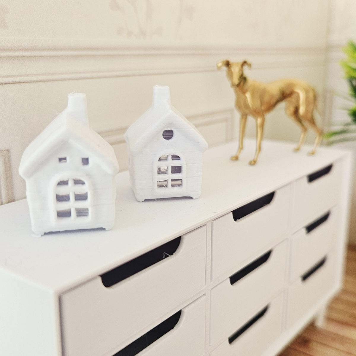 Decorative House Ornaments | Set of 2