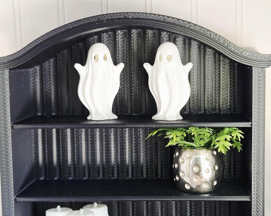 Halloween Dancing Ghosts, Set of 2 | 1:12 scale dolls house miniature
