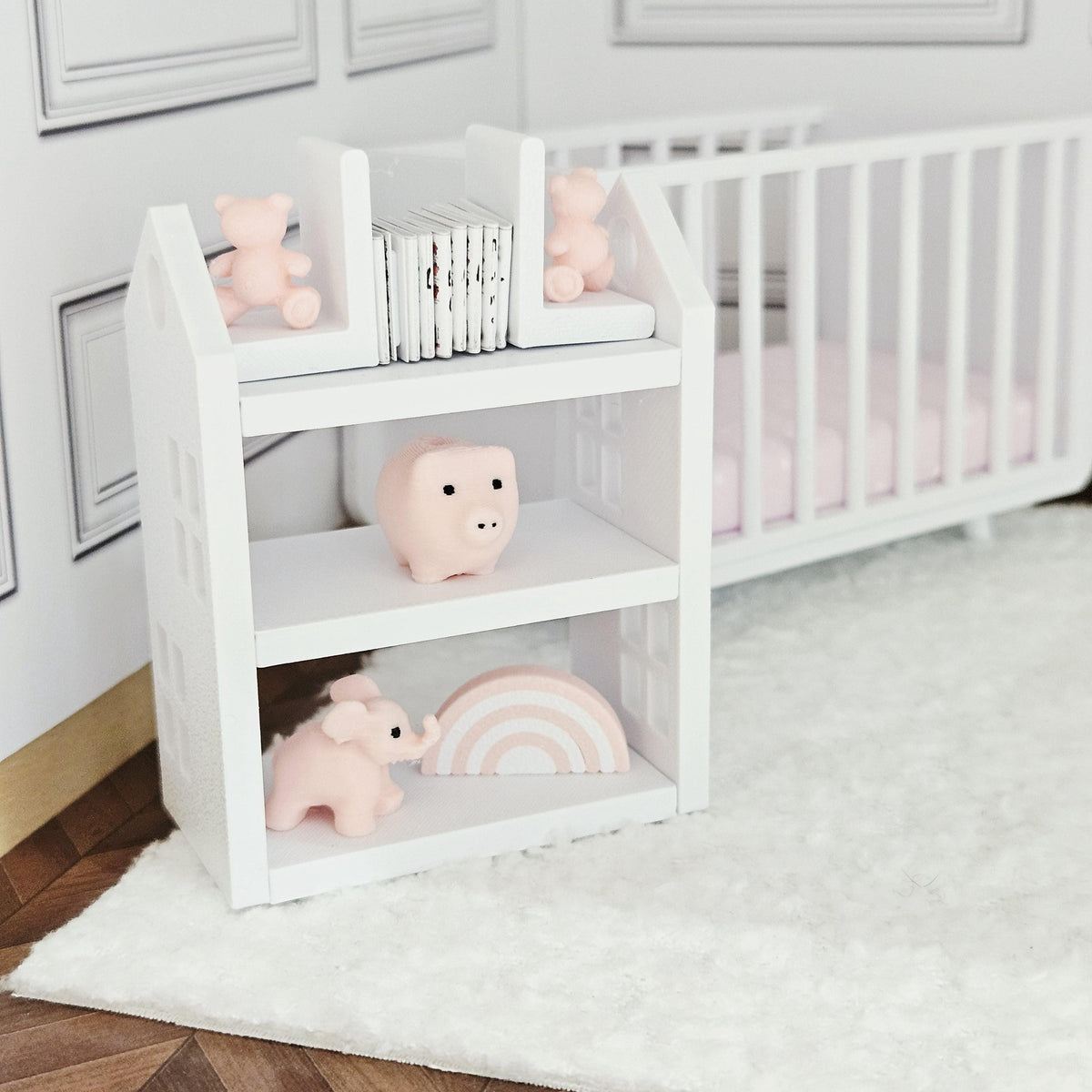 Bookcase & Ornament Set – alternate view 2 | 1:12 scale dolls house miniature