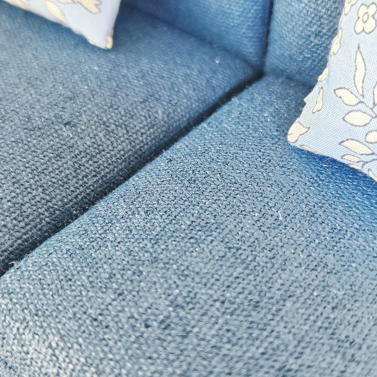 Navy Modern Sofa – alternate view 6 | 1:12 scale dolls house miniature
