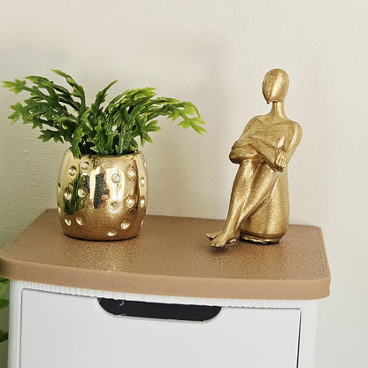 Seated Person Ornament – alternate view 3 | 1:12 scale dolls house miniature