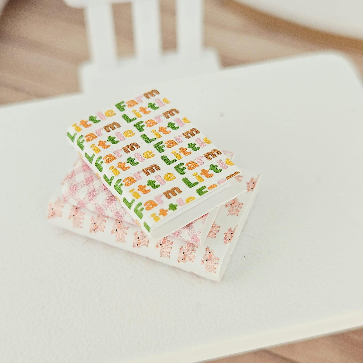 Farm Closed Books – Set of 3 | 1:12 scale dolls house miniature