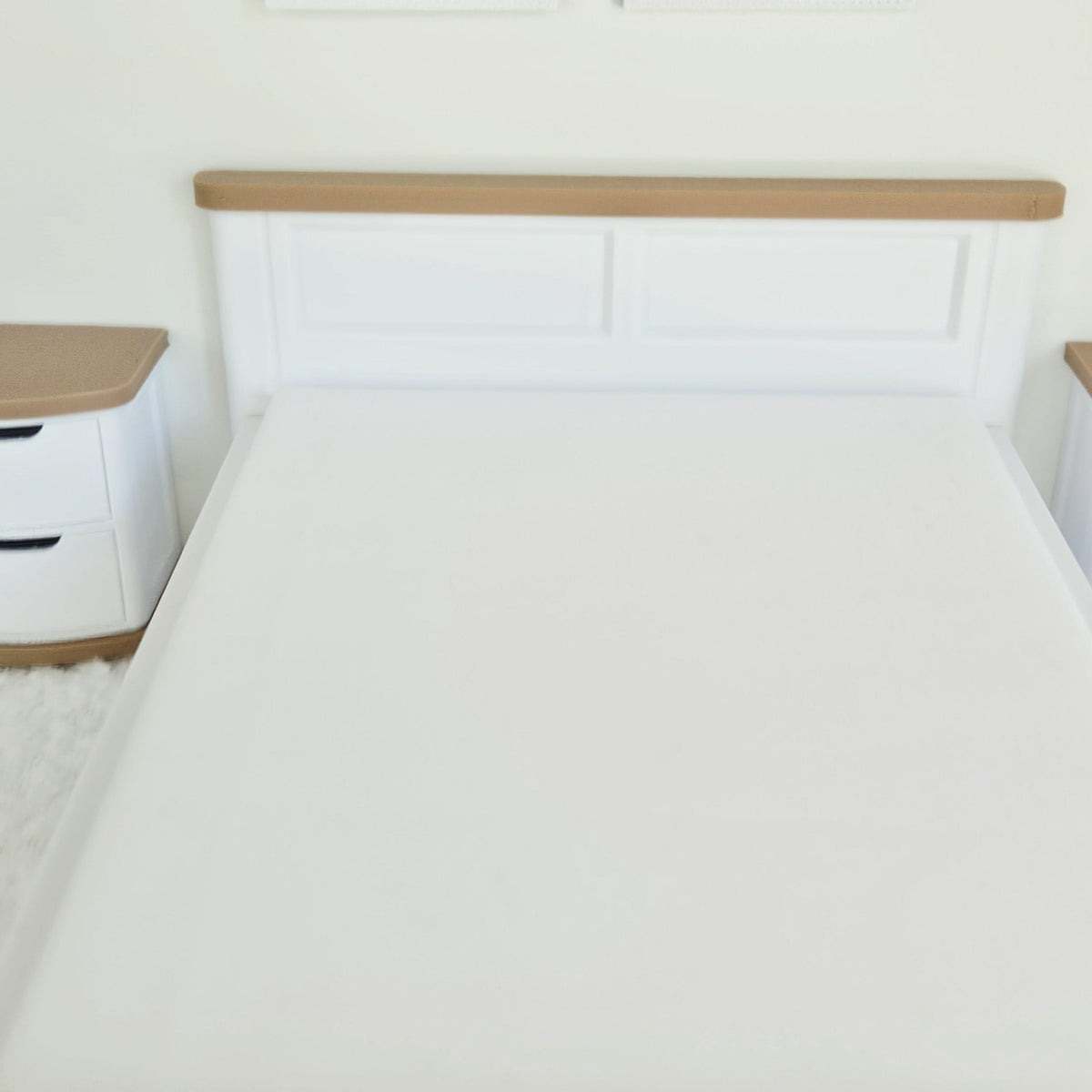Double Bed with Handmade Mattress – alternate view 4 | 1:12 scale dolls house miniature