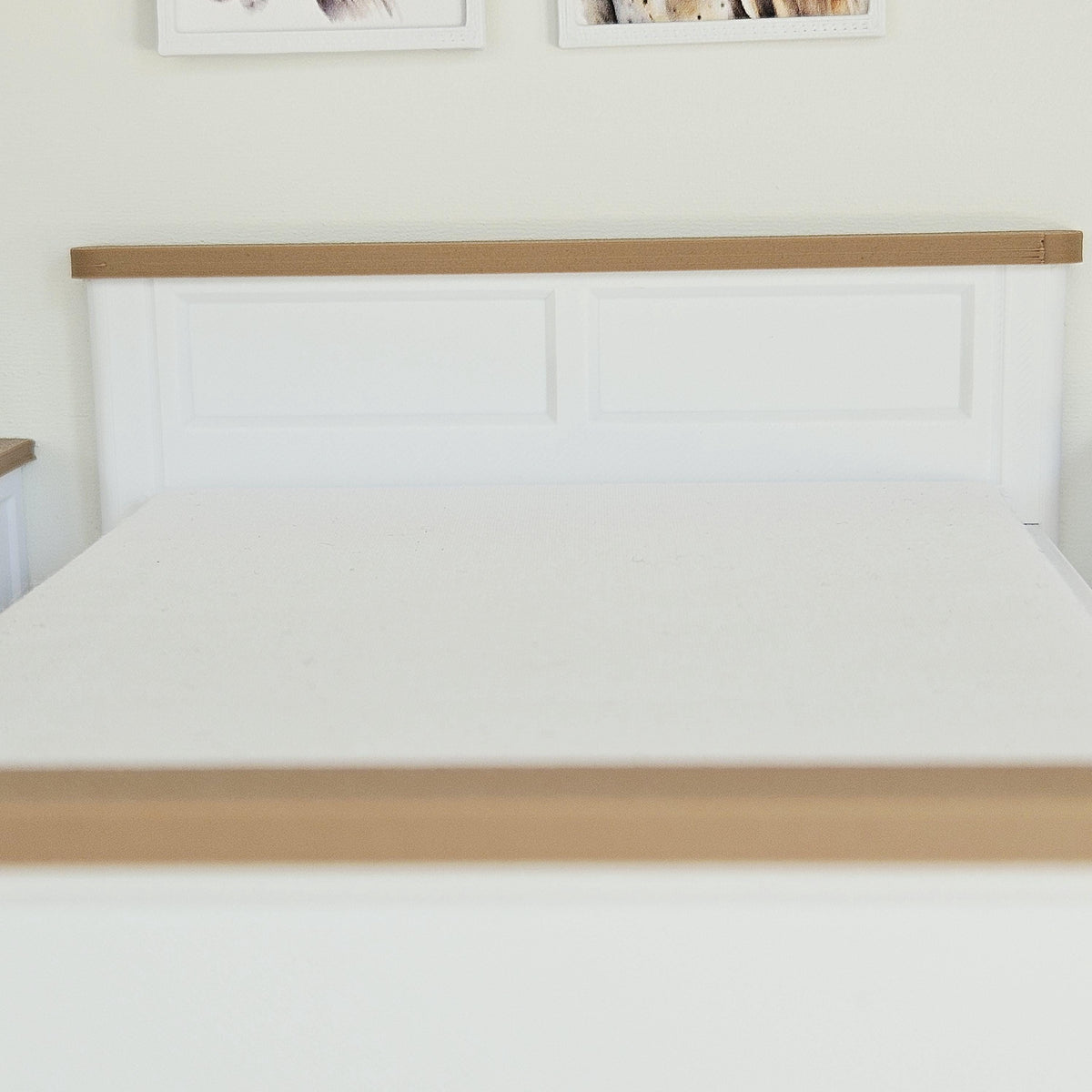 Double Bed with Handmade Mattress – alternate view 6 | 1:12 scale dolls house miniature