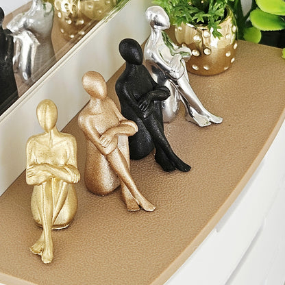 Seated Person Ornament – alternate view 2 | 1:12 scale dolls house miniature