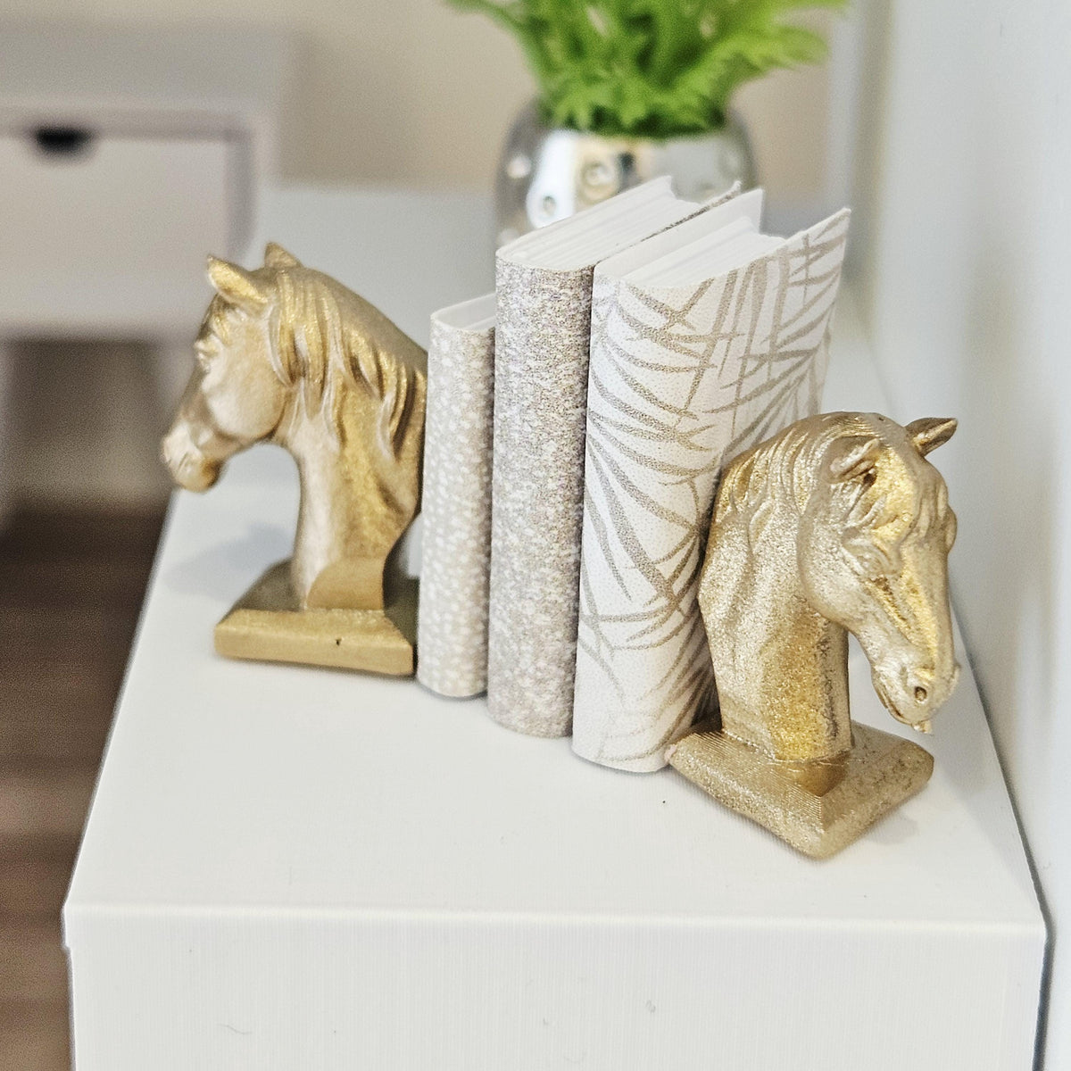 Horse Bookends | 1:12 scale dolls house miniature